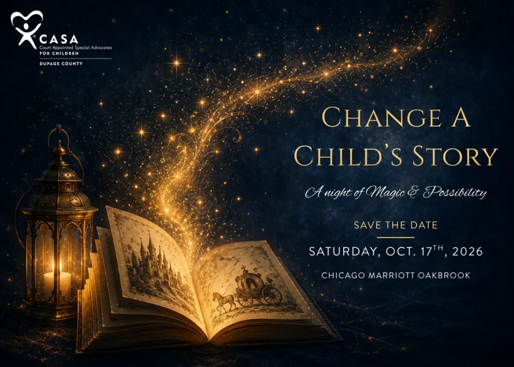 CASA Change A Child's Story gala save-the-date, a night of magic and possibility